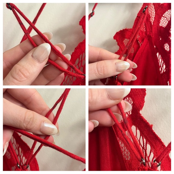 Free People Adella Maxi Dress Red Size Medium - Picture 10 of 12